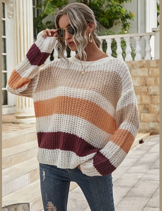 Swetry Kolorowy Blok Codzienny