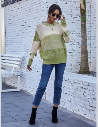Swetry Kolorowy Blok Codzienny