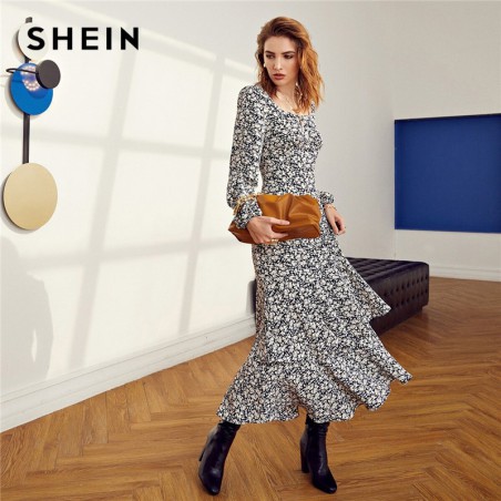 SHEIN Multicolor Ruched...