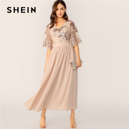 SHEIN V-Neck kontrastowe...