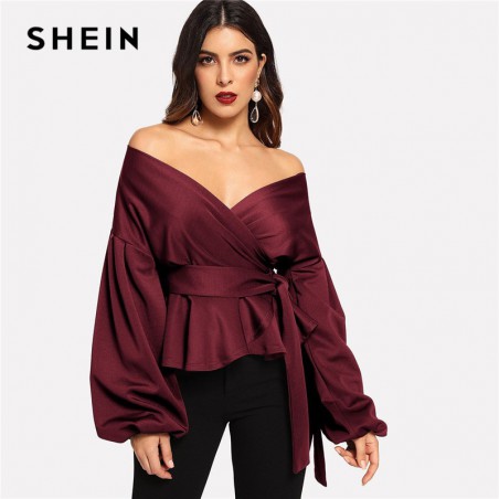 SHEIN burgundii latarnia...