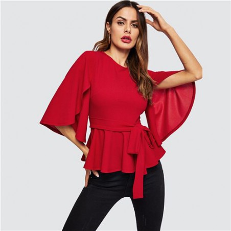 SHEIN Red Split...