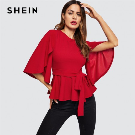 SHEIN Red Split...