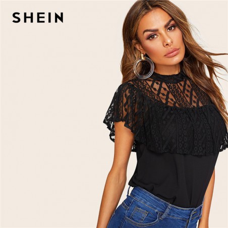 SHEIN Office Lady czarne...