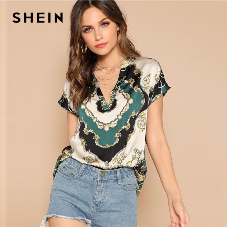 SHEIN Vintage Multicolor...