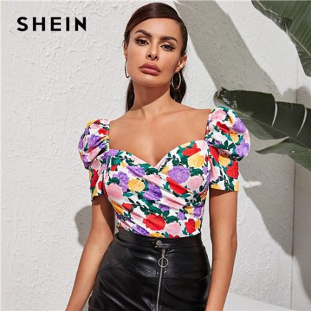 SHEIN Multicolor Sweetheart...