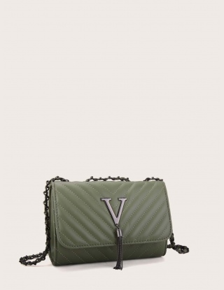 Torby Crossbody Pompon Chevron