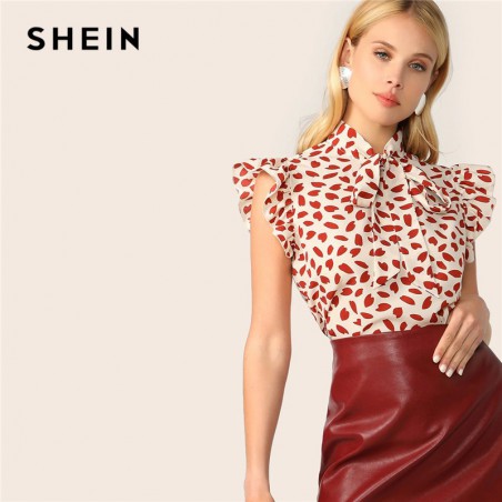 SHEIN elegancka czerwona...