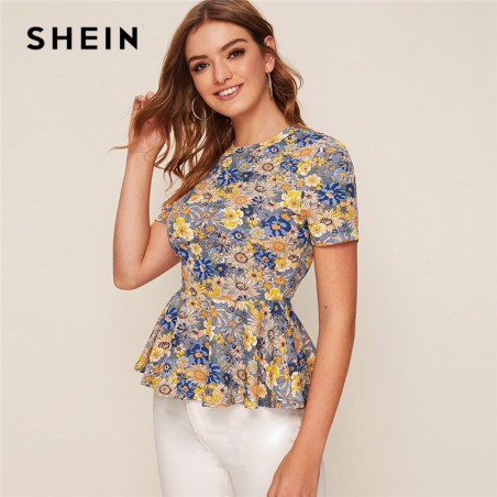 SHEIN Multicolor kwiatowy...