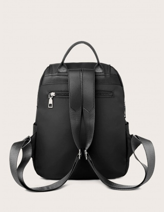 Tassel Decor Flap Backpack