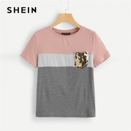 SHEIN Multicolor color...