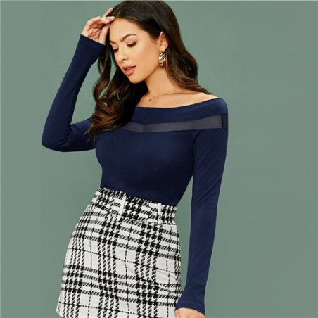 SHEIN czarny Off Shoulder...