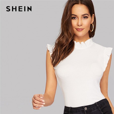 SHEIN Frilled Trim dziurka...