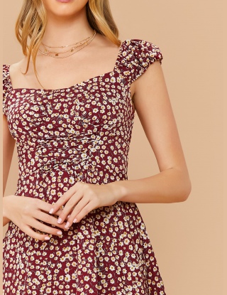 Sukienki Węzeł Ditsy Kwiatowy Wielokolorowe Boho
