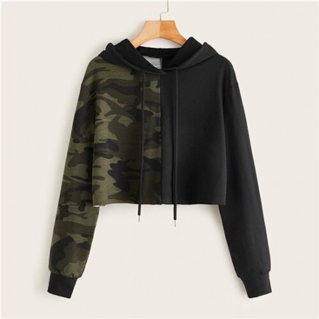SHEIN Two Tone Camo Panel...