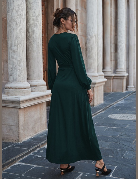 Sukienki Z Pasem Równy Elegancki