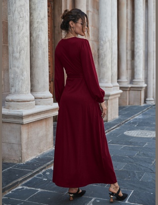 Sukienki Z Pasem Równy Elegancki