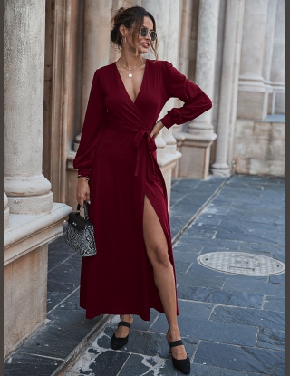 Sukienki Z Pasem Równy Elegancki
