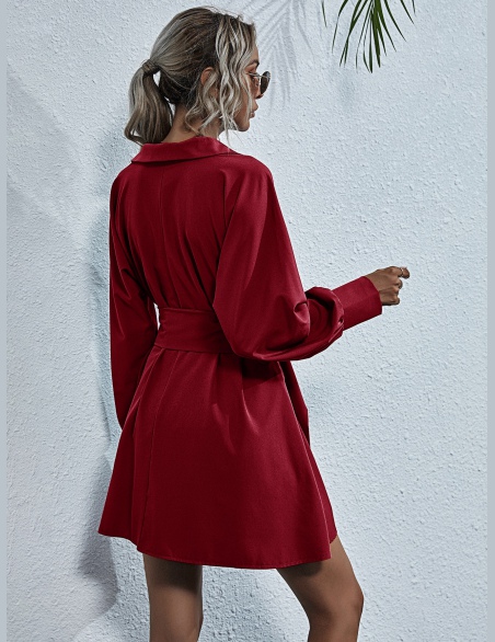Sukienki Z Pasem Równy Elegancki