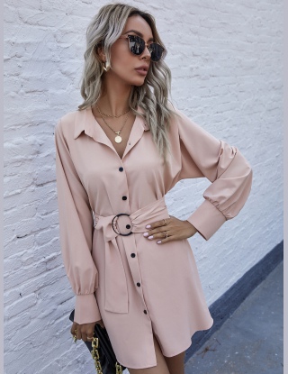 Sukienki Z Pasem Równy Elegancki