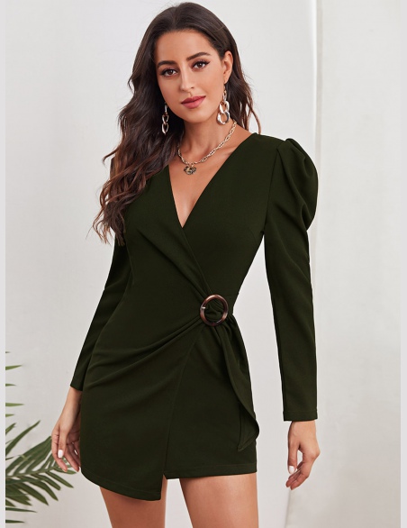 Sukienki Z Pasem Równy Elegancki