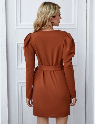 Sukienki Z Pasem Równy Elegancki