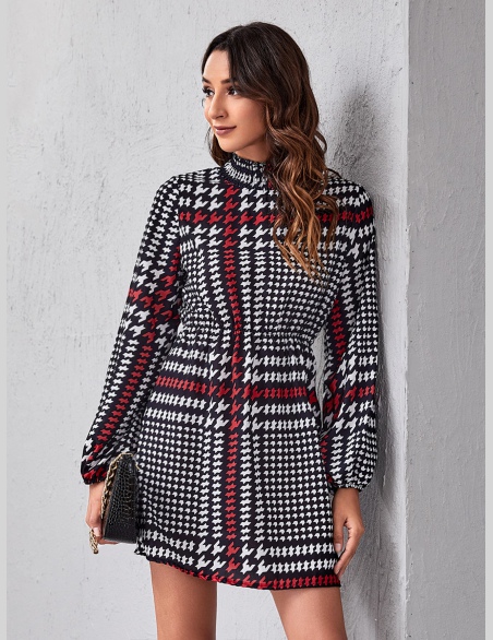 Sukienki Guziki Ogar Elegancki