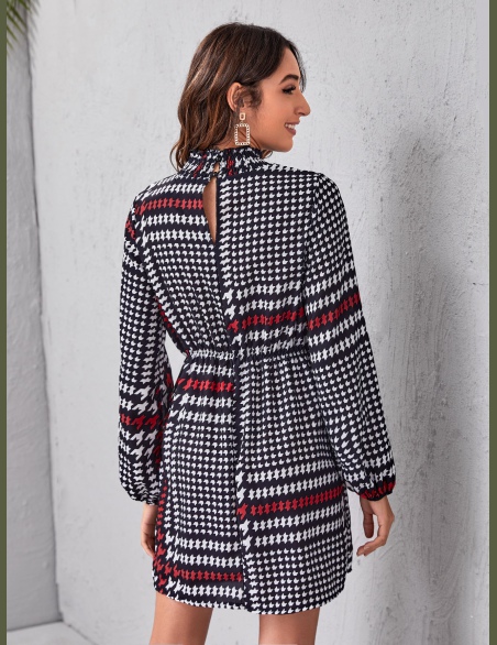 Sukienki Guziki Ogar Elegancki