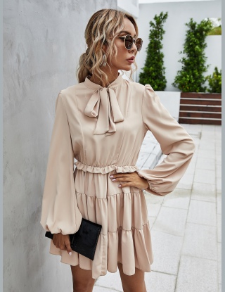 Sukienki Falbanka Równy Elegancki