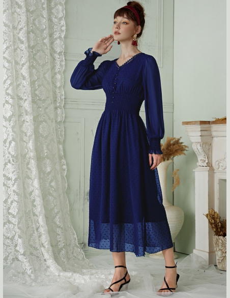 Sukienki Guziki Równy Elegancki