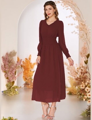 Sukienki Guziki Równy Elegancki