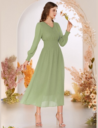 Sukienki Guziki Równy Elegancki