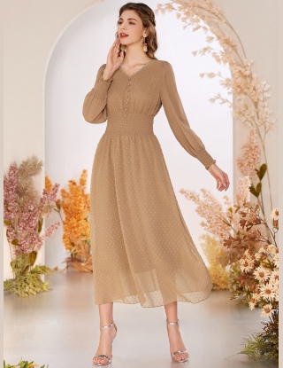 Sukienki Guziki Równy Elegancki