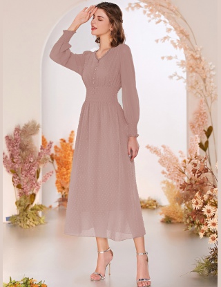 Sukienki Guziki Równy Elegancki