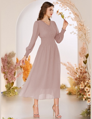Sukienki Guziki Równy Elegancki