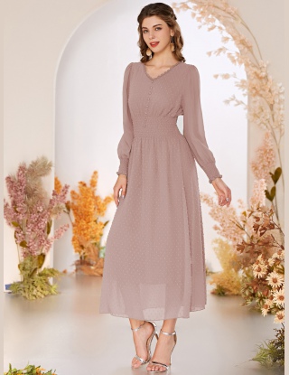 Sukienki Guziki Równy Elegancki