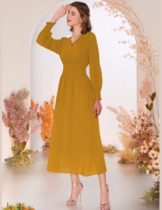 Sukienki Guziki Równy Elegancki