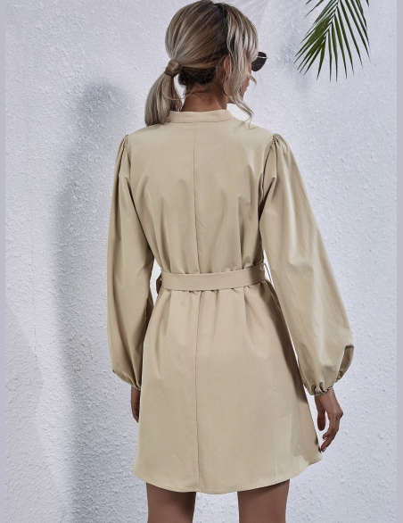 Sukienki Z Pasem Równy Elegancki