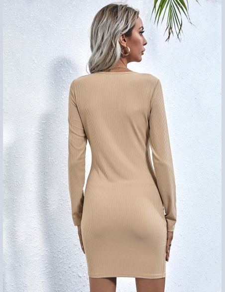 Sukienki Guziki Równy Elegancki