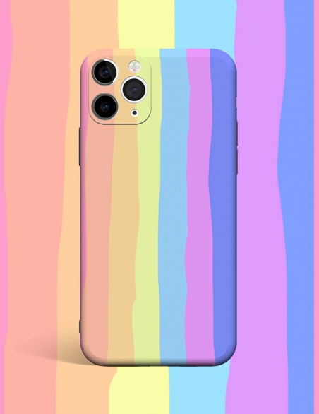 Etui na iPhone w kolorowe paski