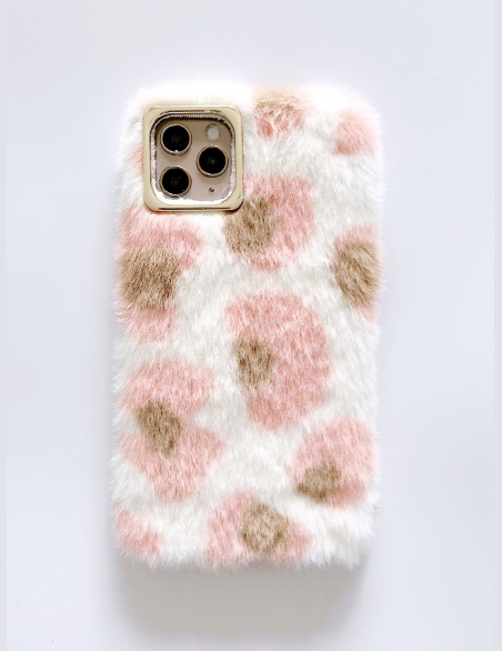 1 kawałek etui na iPhone'a pokryte sztucznym włosy