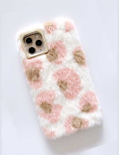 1 kawałek etui na iPhone'a pokryte sztucznym włosy