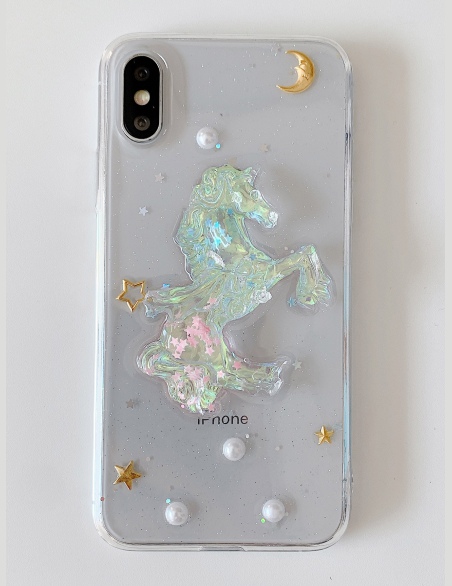 Etui na iPhone'a ze sztucznej perły