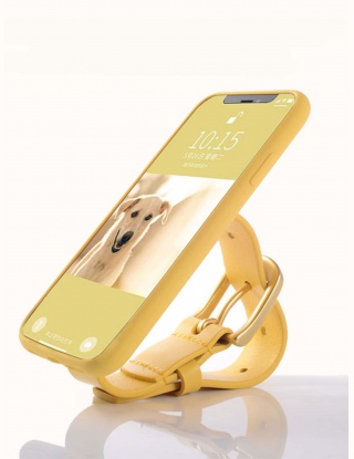 Etui na telefon z paskiem na rękę w czystym kolorze
