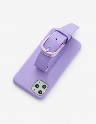 Etui na telefon z paskiem na rękę w czystym kolorze