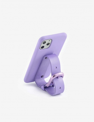 Etui na telefon z paskiem na rękę w czystym kolorze