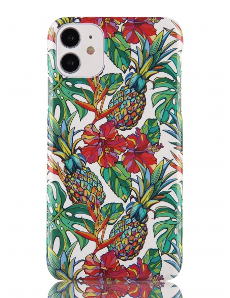 Etui na iPhone'a z nadrukiem dłoni i ananasa