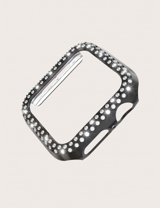 1 przezroczysta obudowa iWatch ozdobiona kryształkami