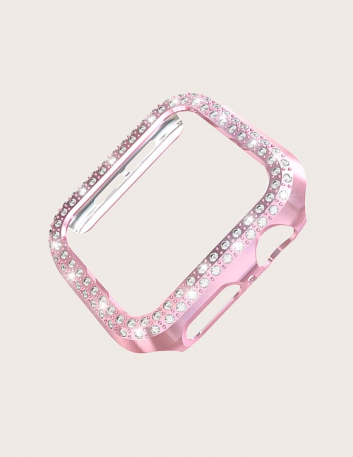 1 przezroczysta obudowa iWatch ozdobiona kryształkami