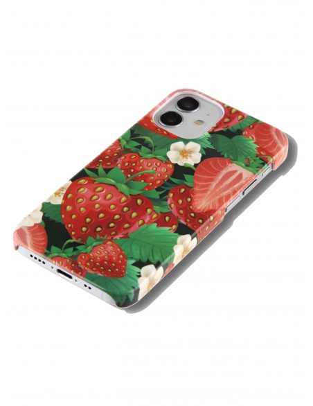 Etui na iPhone'a w truskawkowy wzór